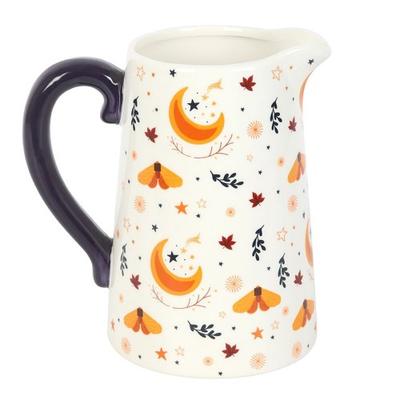 Autumn Magic Harvest Moon Ceramic Flower Jug