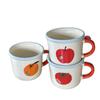 Ancient Style Ceramic Mug Apple Couple Coffee Cup Breakfast Milk Cup Souvenir Tomato Ceramic Mug Mug