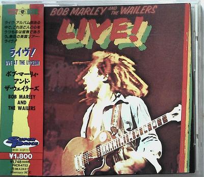 CD BOB MARLEY & THE WAILERS - Live! PHCR4753 Island Records, 1996 Japan Reggae, Ska & Dub Used