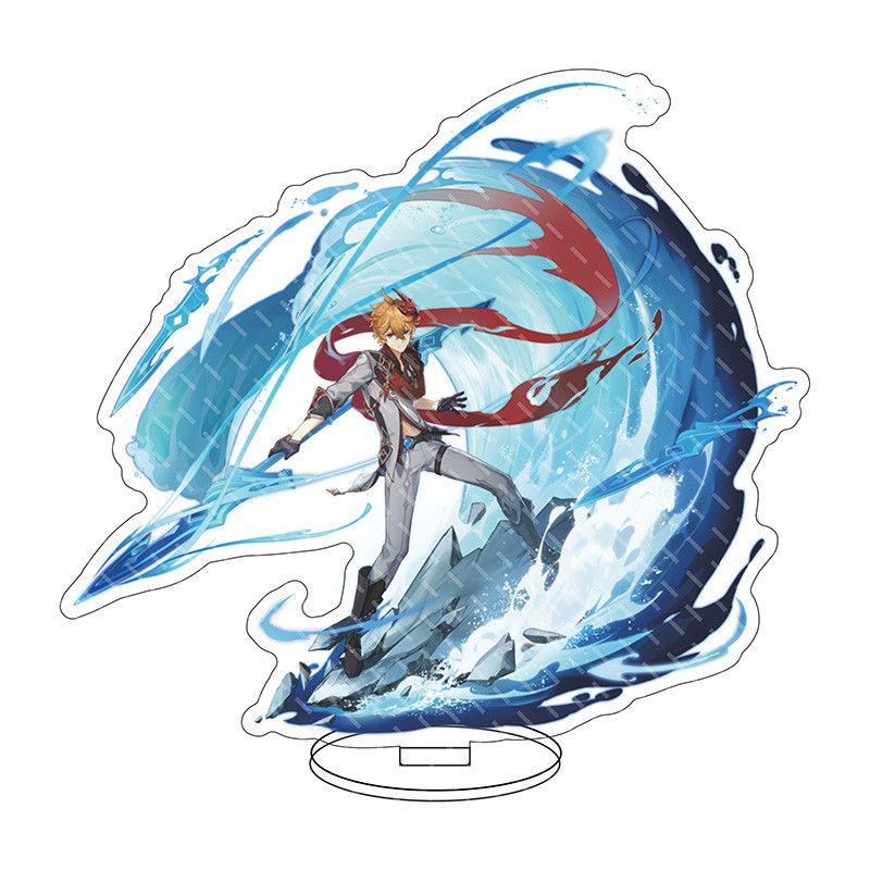 Exquisite Genshin Impact Barbatos Keqing Barbara Acrylic Figure Stand For Display Decor