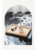 Travertine Wabi-Sabi Tray: Aromatherapy Storage, Luxury Bathroom Ornament, Living Room Decoration.