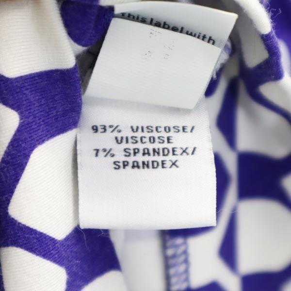 DIANE VON FURSTENBERG Overall handle Long sleeve stretch one piece Purple Women Used