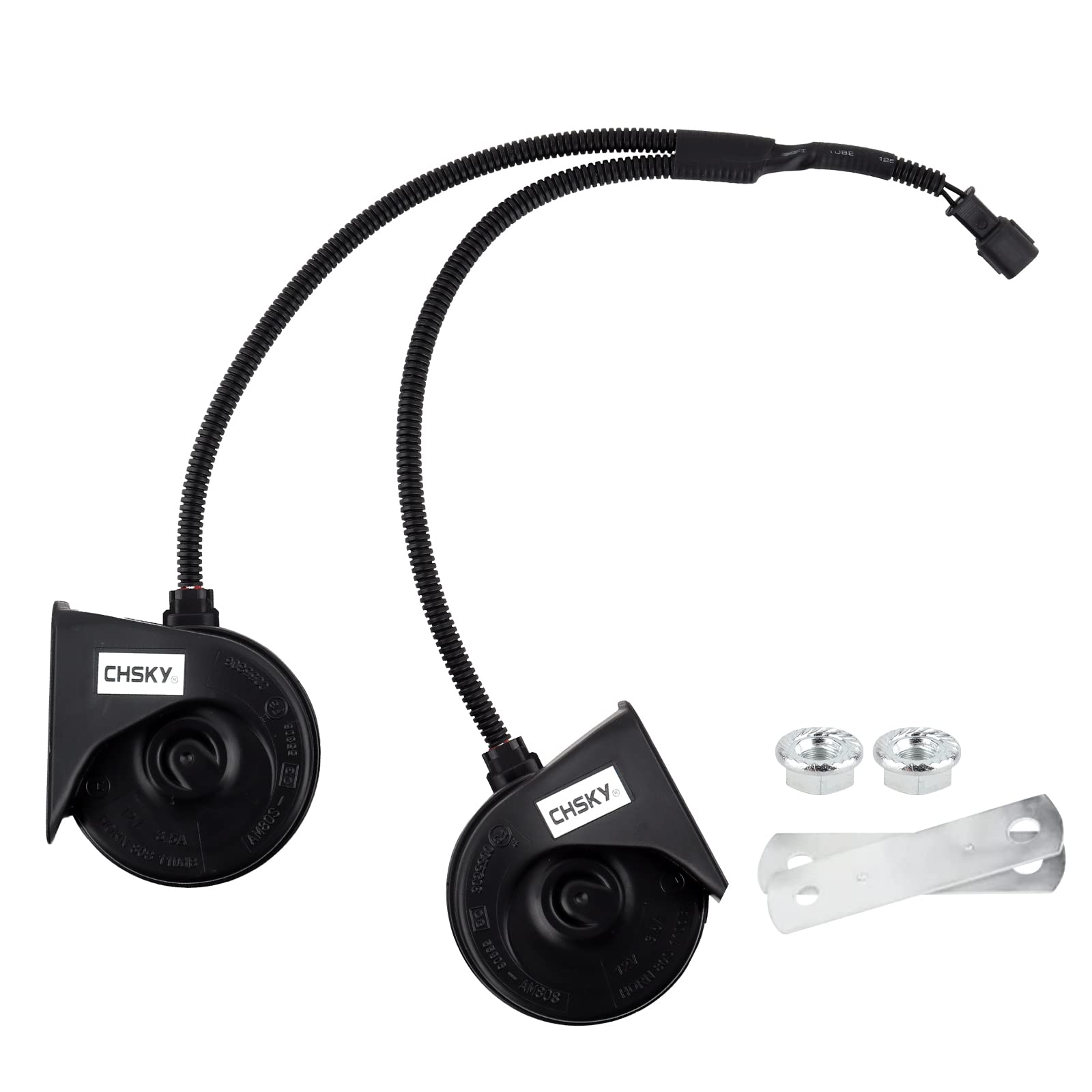 

Safego Horn, Universal for Honda, 12 V, Lexus, Genuine Sound, Waterproof, Universal 120db, Treble/Bass,