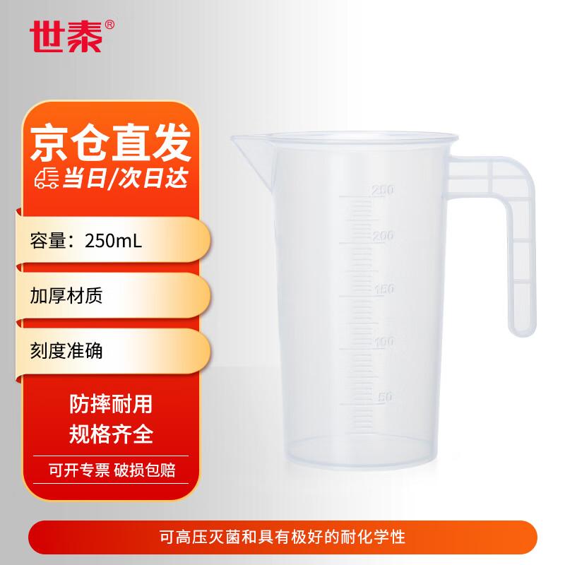 CITOTEST PP Plastic Graduated Measuring Beaker with Handle PP Plastic Beaker