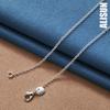 925 Sterling Silver Three Heart Pendant Necklace Fashionable Wedding Jewelry