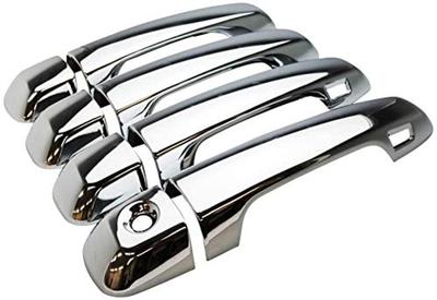 FUKUARE Toyota Land Cruiser Prado 150 Series Late 200 Series Door Handle Cover Plated Smart Key Compatible Set of 8 Exterior Custom Parts
