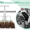 Practical 4 Cell Soil Block Maker Heavy Duty Garden Blocking Tools Soil Blocker  Grow Seedling
