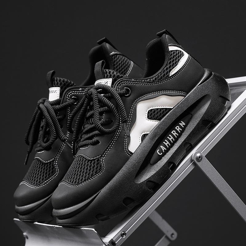 2025 Bread Daddy Schuhe Herren Mesh Sportlich Lässig Herrenschuhe Frühling Höhenvergrößernde Plateau Studenten Teenager Trendschuhe