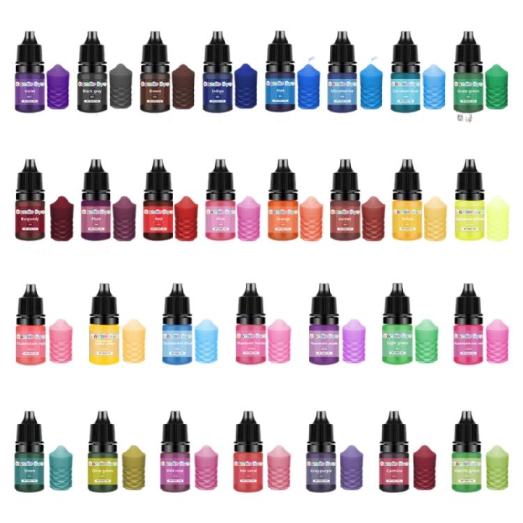 Candle Dyes Kit Colorful Liquid Colorant Pigment Set Candle Making Supplies