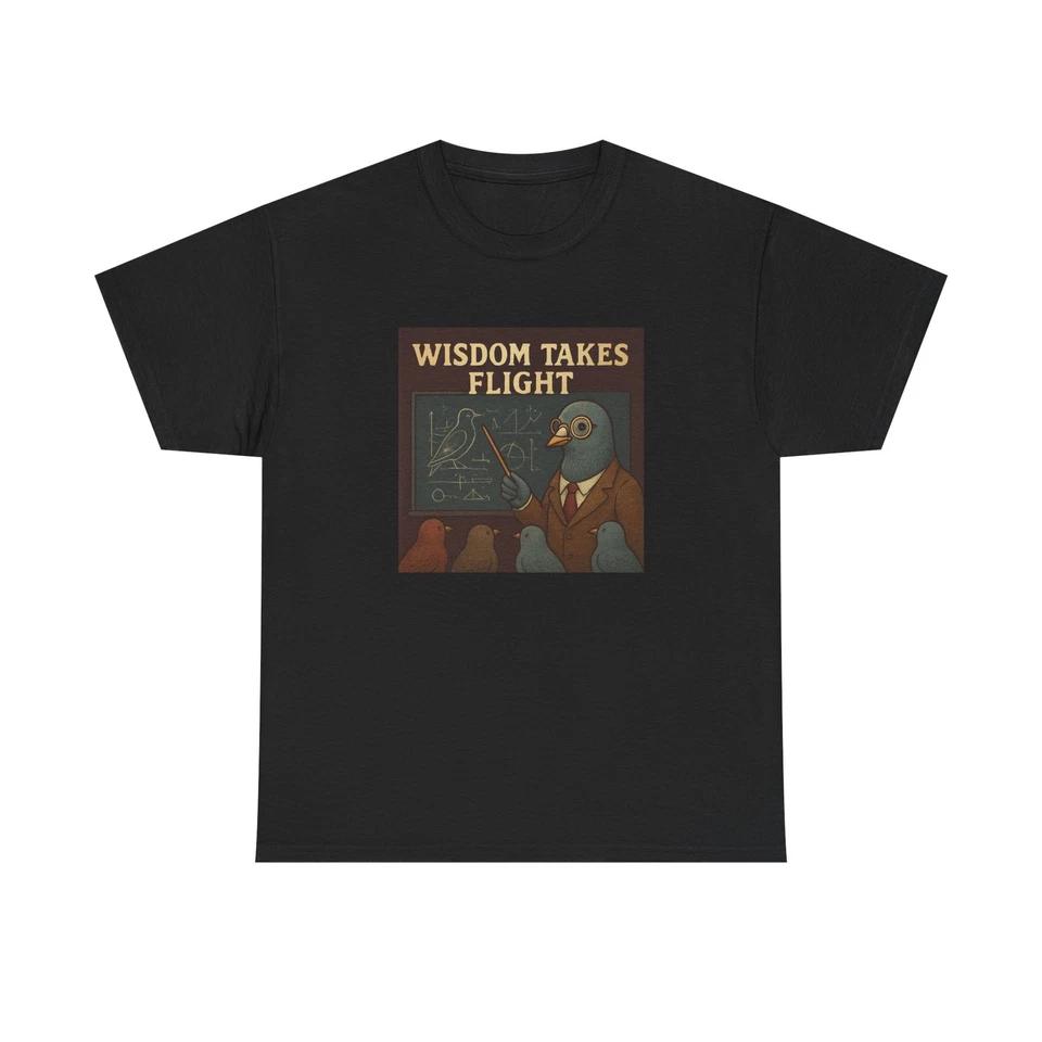 Unisex Adult T Shirt Professor Pigeon Academic Aviator 4XL