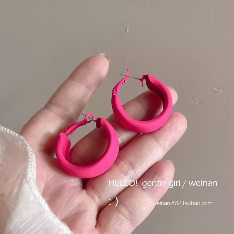 2024 Trendy Colorful Flower Stud Earrings for Women - Summer Fresh Design