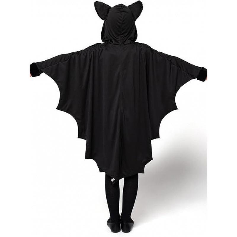 New Kids Vampire Costume Anime Black Vampire Bat Cartoon Character Halloween Costume Battle