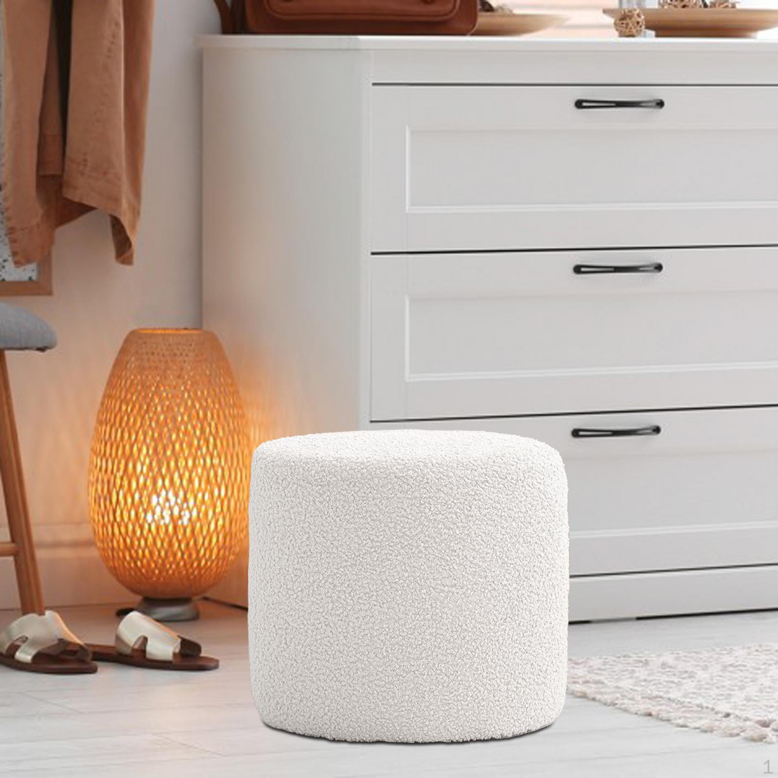 Удобная подставка для ног пуф для дома и офиса белый 2350₽