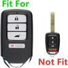 Silicone Smart Key Fob Cover Remote Case Keyless Protector Jacket for 2013- Honda Accord Civic Crosstour CR-V CR-Z Fit ight Odyssey Pilot Ridgeline