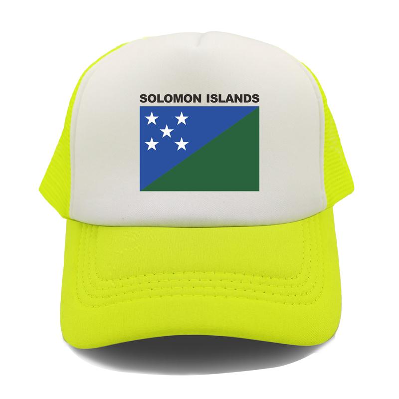 Șapcă de camioner din Insulele Solomon Pălărie de vară unisex cu drapel de țară rece Șepci de baseball Șepci de plasă unisex în aer liber