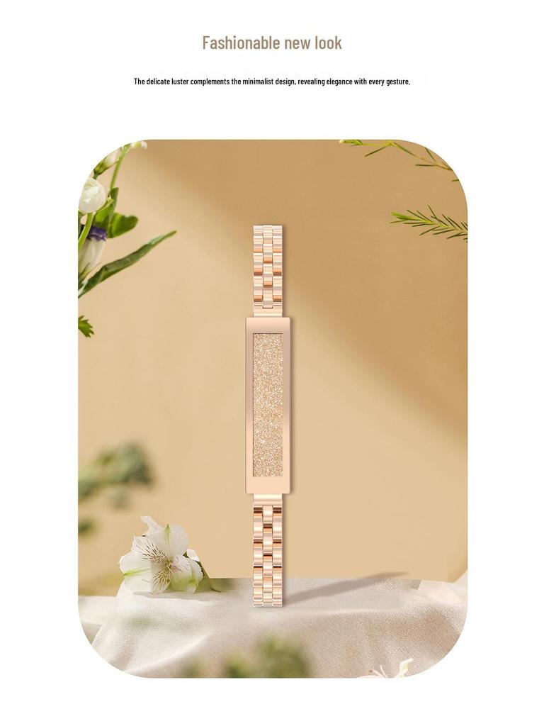 Women's S2 Smart Bracelet: Sleep Monitoring, Heart Rate & Blood Oxygen Tracking, Gesture Control for Photos, Versatile High-End Design.