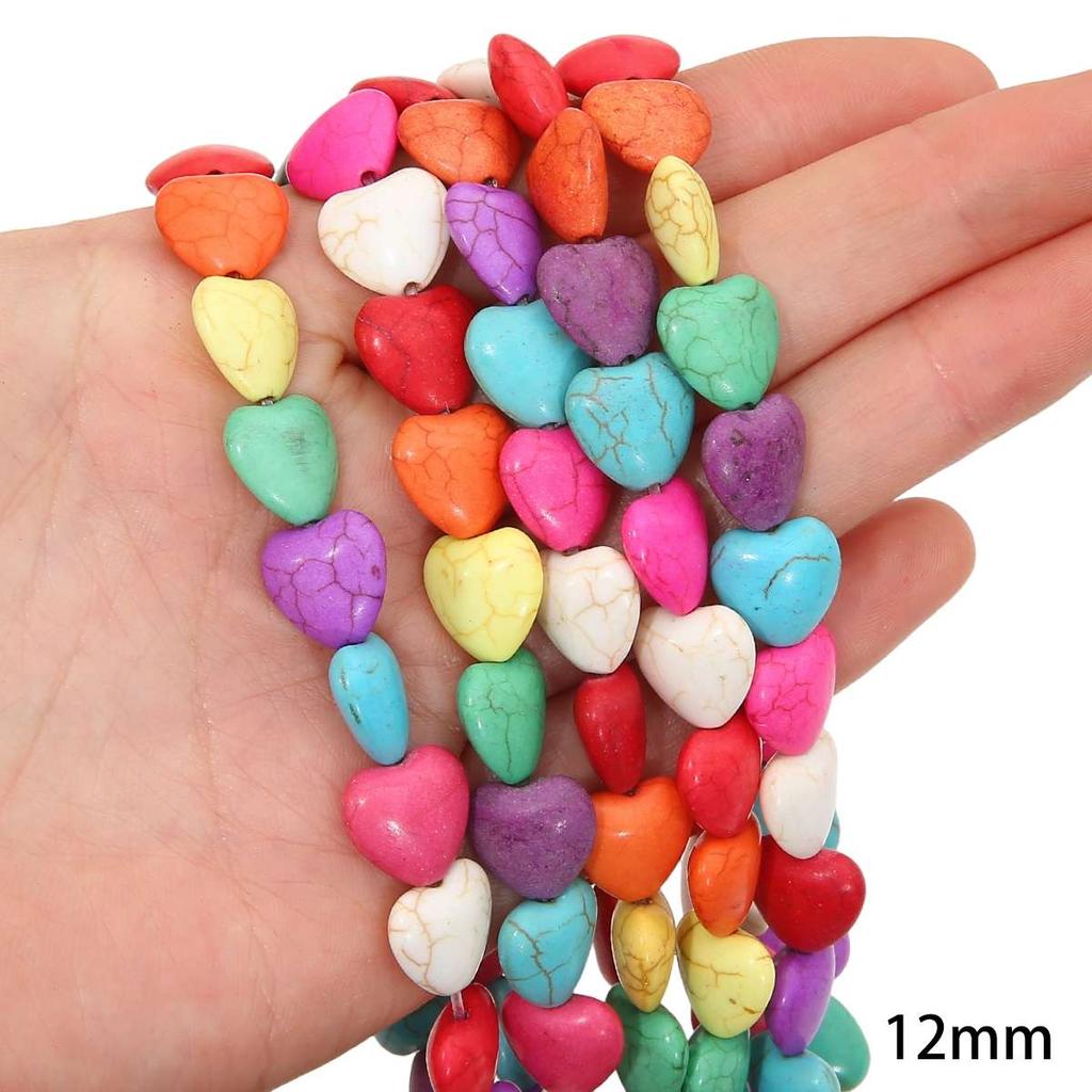 Synthetic Colour Turquoise Various Shapes of Colour Beads For Handmade Bracelet Necklace Keychain DIY Craft Jewelry Making Accessories