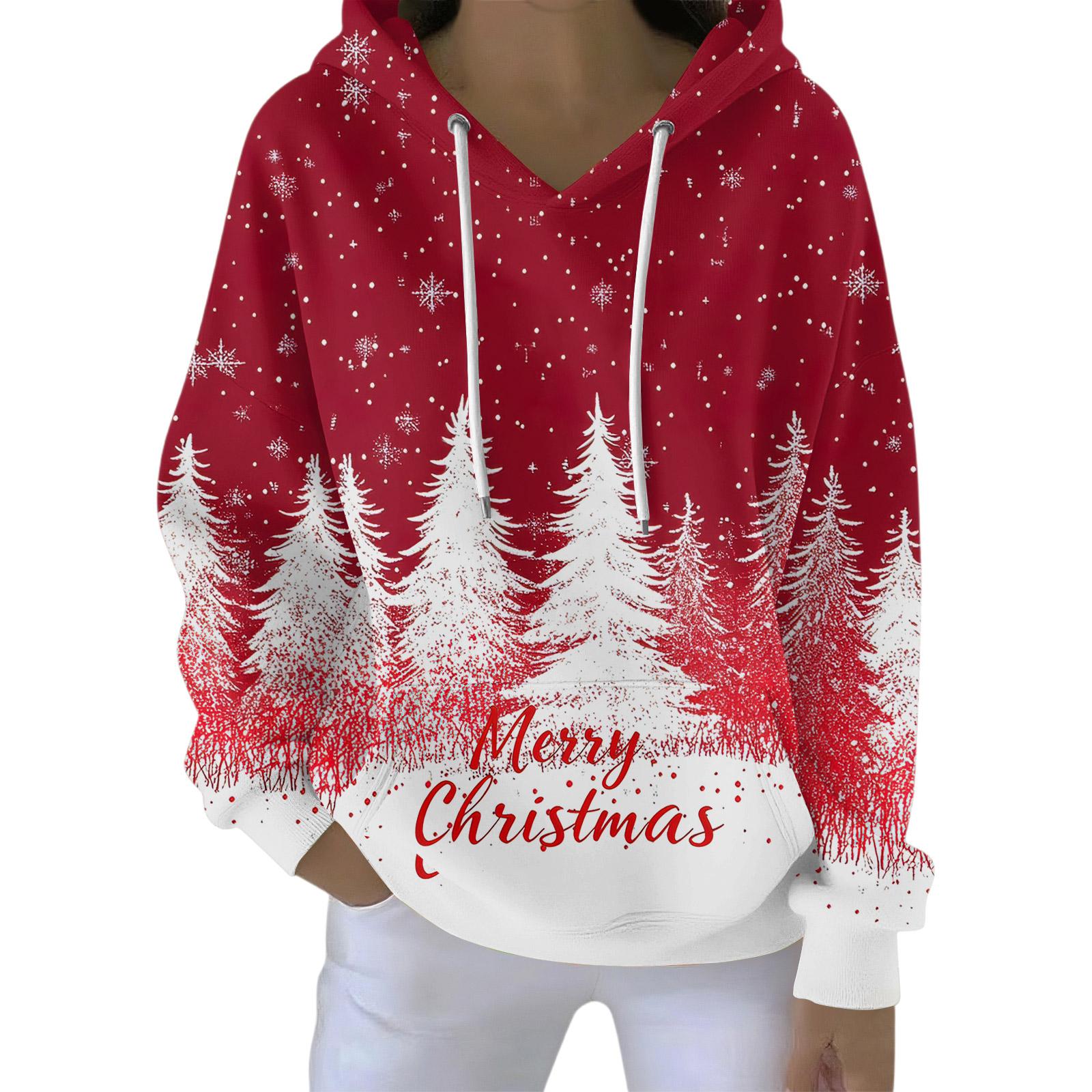 

Женская модная повседневная толстовка с капюшоном, свободного кроя, с принтом, с длинными рукавами L киноварь