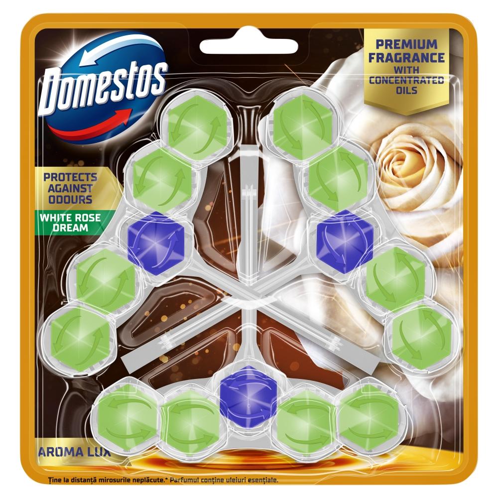 Domestos WC-Stein Aroma Weiße Rose, 3x50g