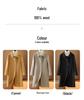 2024 Autumn/Winter Women's Double-Sided Wool Coat: Mid-Length, Stylish Lapel, New Chinese Style, Fashionable Australian Wool