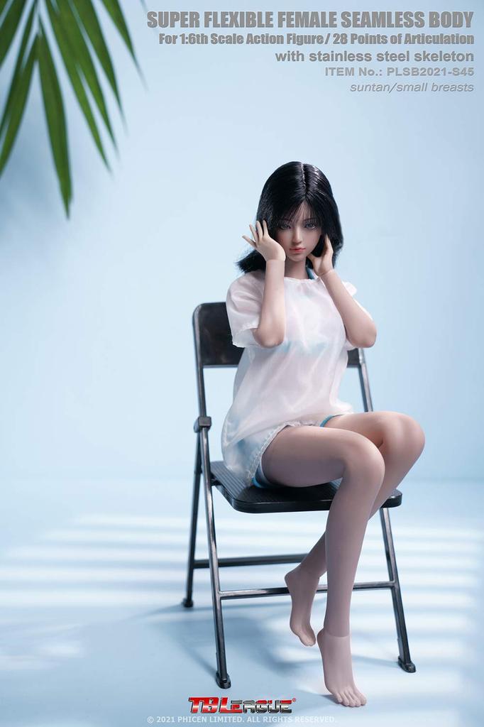 Scale Action Figure TBLeague Innocent Girl Asian Junior High School Student Ultra Flexible Seamless Body Small Bust Tanned Beautiful Female Body and