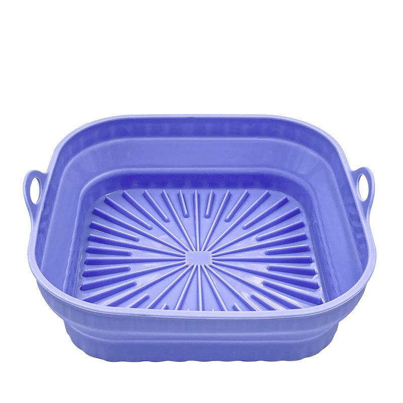 Air Fryer Mat Silicone Baking Tray Multifunctional Silicone Grill Mat Resistant To High Temperatures Pizza Fried Chicken Plates
