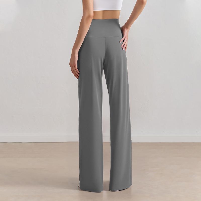 Women s High Waist Quick Dry Wide Leg Yoga Pants Large