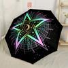 Magic Pentagram Umbrella Compact Lightweight Retractable 8Rib Design For Outdoor Adventures Travel Gifts Y94
