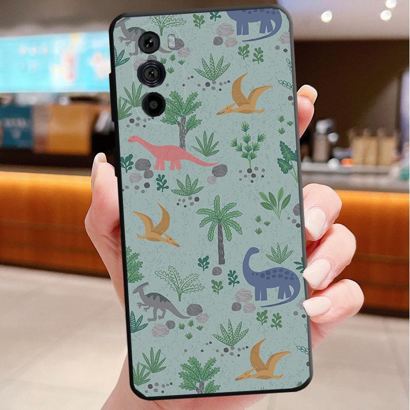 Cute Dinosaur Baby Phone Case For Motorola Edge 60 50 40 Pro 60 50 40 30 Ultra Neo Fusion Moto G Play G Stylus G Carcasas