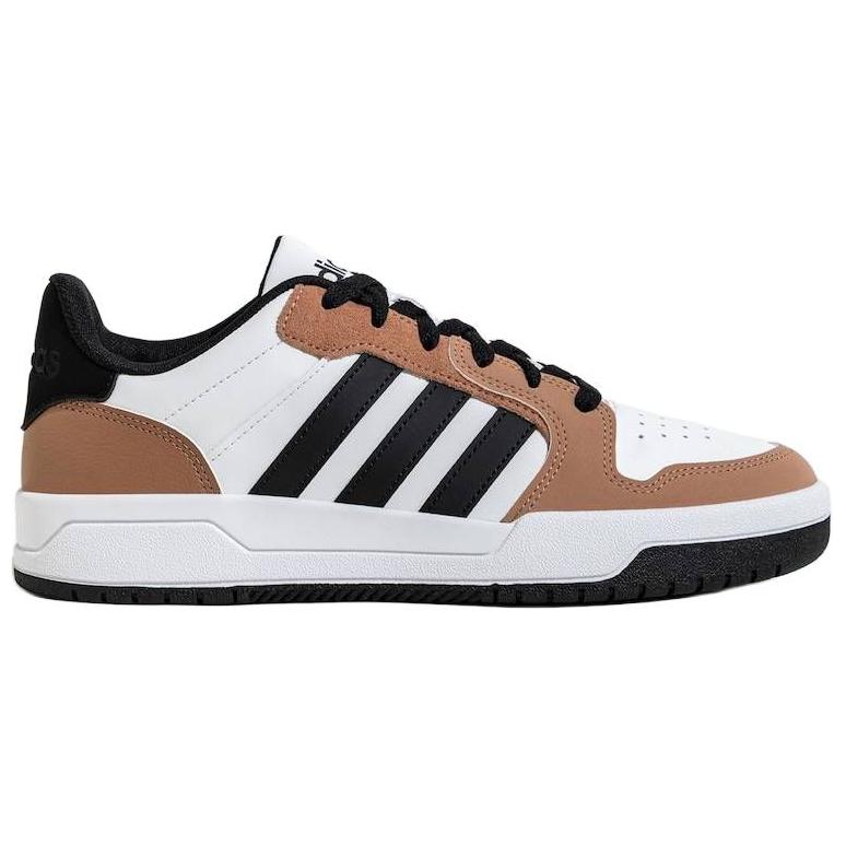 Adidas ENTRAP Abrasion Resistant Low top Skateboard Shoes Unisex White Brown Sneakers JQ3923
