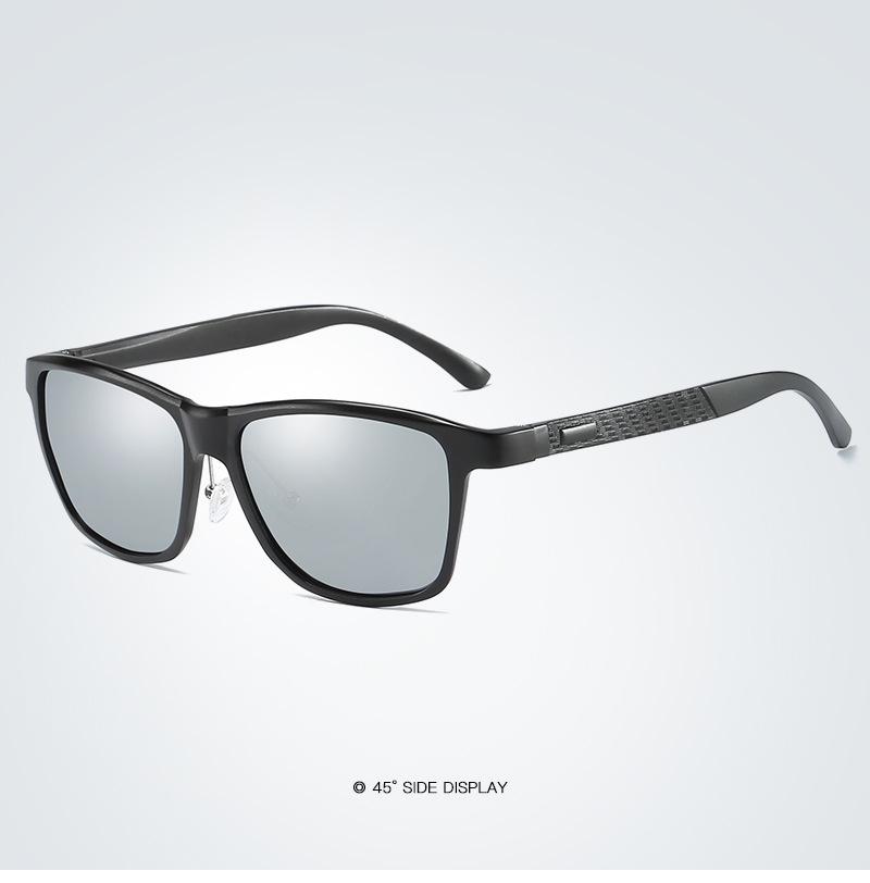 Aluminum Magnesium Men's Polarized Sports Sunglasses - Full Frame, Personality Style (Model XY045)