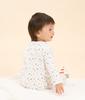 Footless Romper A0BUP 12 months 74cm [Petit Bateau] Off-white/Multicolor