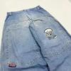 GLYDE Y2K Moda Jeans Dritti Larghi Street Hip Hop Vintage Oversize a Gamba Larga Jeans a Straccio Unisex