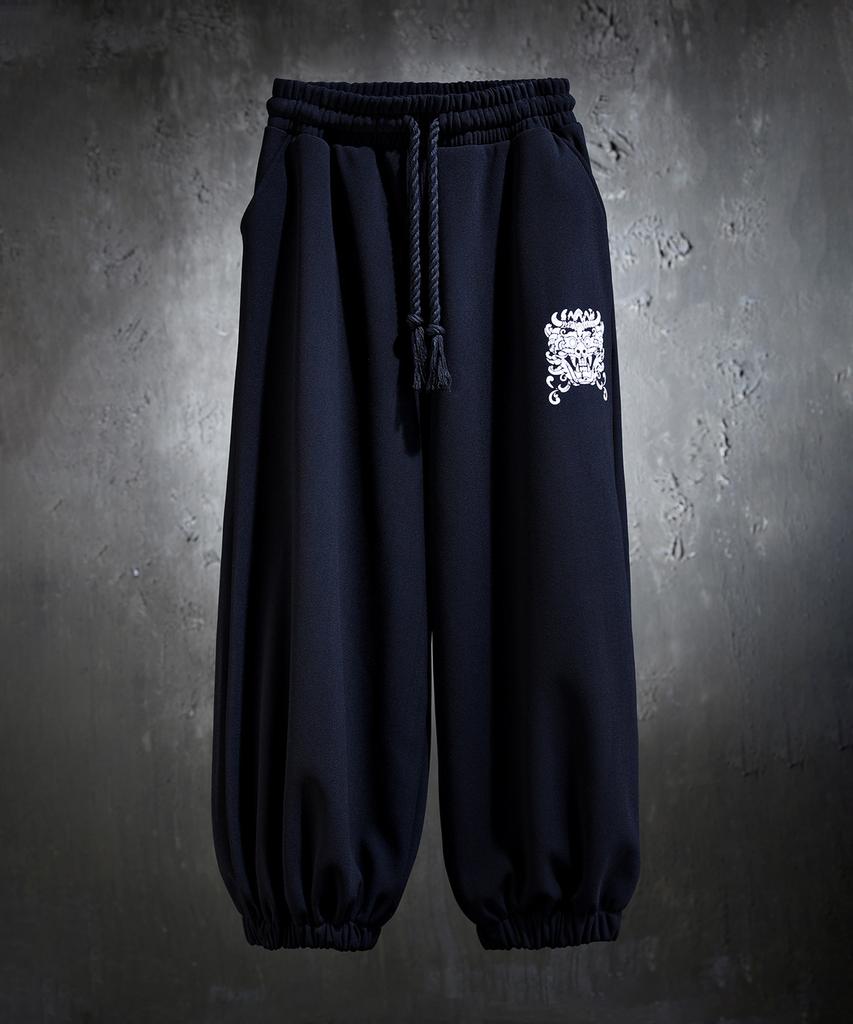 KIRTIMUKHA Logo Print Fleece-Lined Jogger Pants