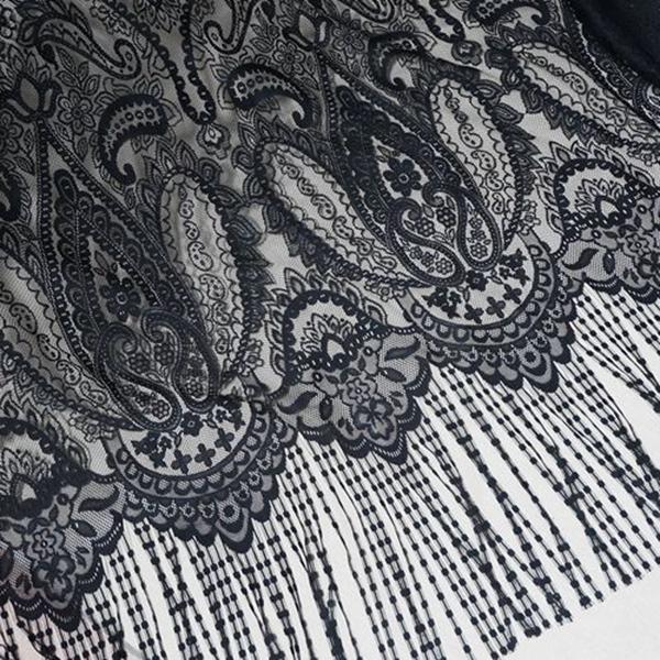 1.5 Meters Lace Trim, Delicate Long Beard Hem Eyelash Lace Fabric DIY Apparel Accessories Dress Curtain Lace Trim Material