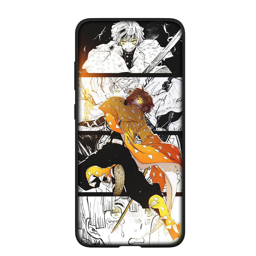Phone Case for Samsung Galaxy S25 S24 S23 iPhone 16 15 Xiaomi Redmi Note 14 13 12 16E 11 Pro Max OPPO Moto Huawei Demon Slayer Agatsuma Zenitsu Cover