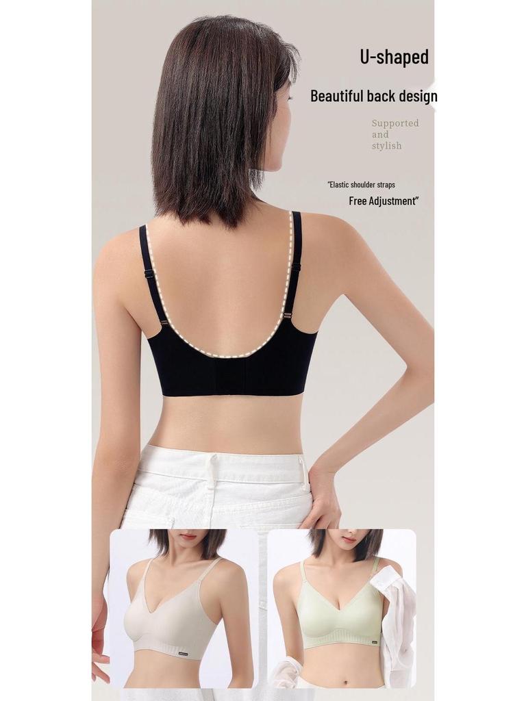 Seamless Wire-Free Uplift Bra: Soft, Supportive, Anti-Sagging Lingerie for Women.