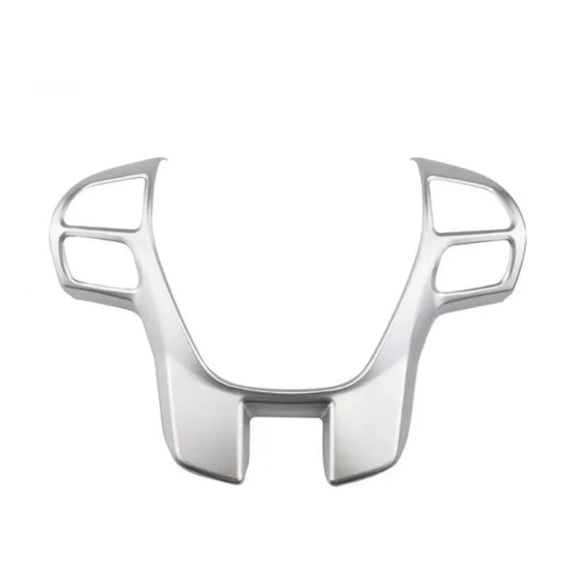 For Ford Everest Ranger 2015-2025 ABS Carbon Fiber Style Inner Car Steering Wheel Cover Trim Button Panel Frame Sticker Decor