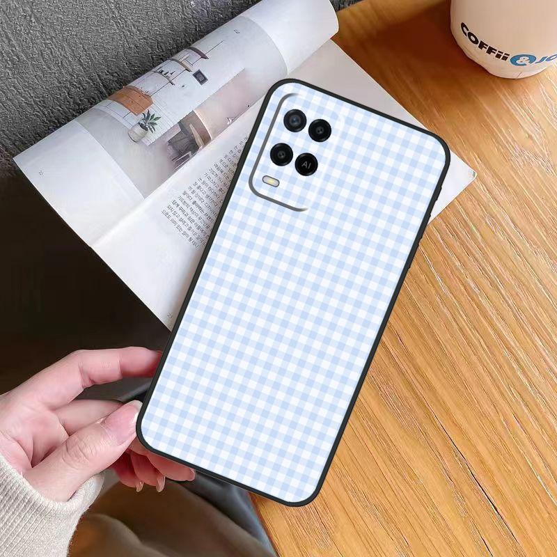 

Pastel Gingham Case For Oppo A6 A5 Pro A57 A17 A78 A54 A74 A94 A76 A16 A96 A18 A40 A60 A80 A38 A58 A98 A15 OPPO A38 4G