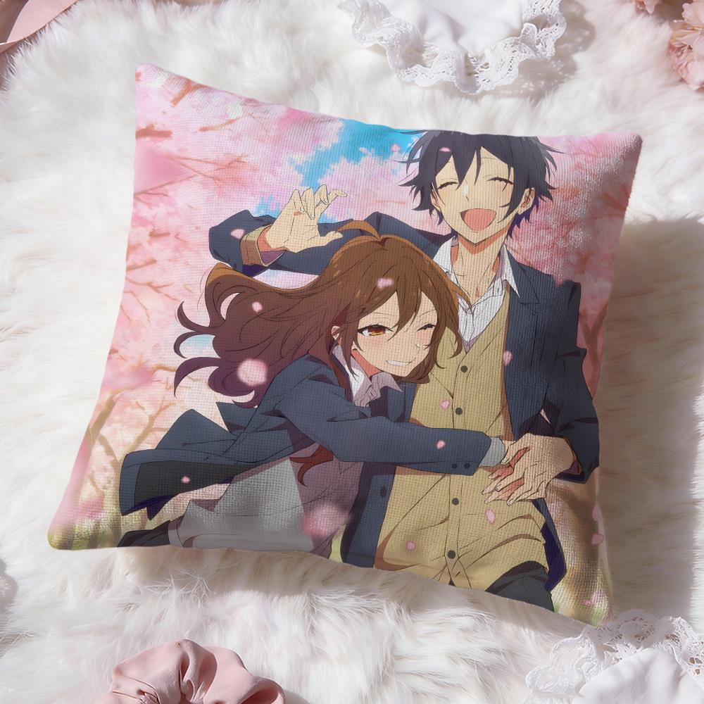 Anime cartoon H-Horimiya Cushion Cover Premium Comfort Reversible Pillow Cove -Two in One Design for Any Room & Car Interior