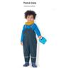 Kids' Fleece-Lined Waterproof Rain Pants – Unisex Bibs for Toddlers and Kindergarteners