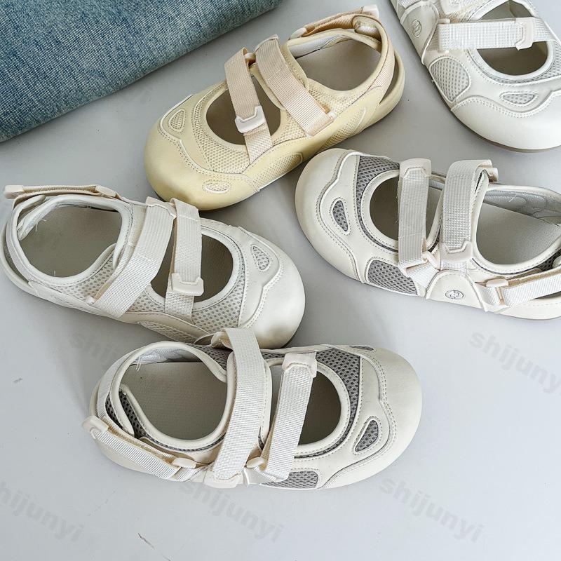 Fashion 2025 Summer New Mesh Breathable Retro Style Casual Single Shoes for Women Fashion Shallow Mouth Comfortable Soft Soled Sneakers