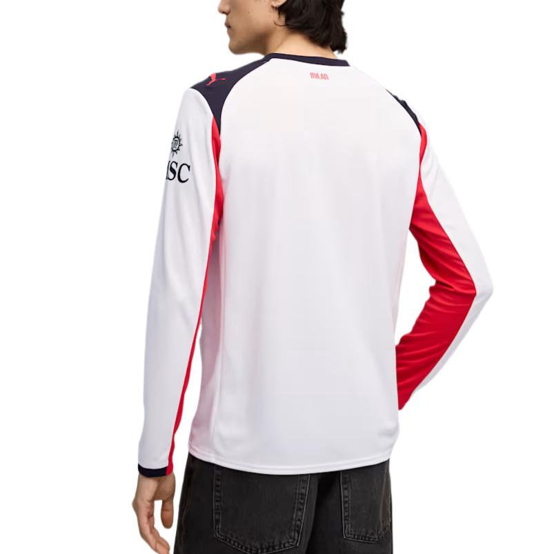 Puma Acm Camiseta de Visitante Réplica Serie Manga Larga Cómoda Versátil Respetuosa con la Piel Camiseta de Fútbol Hombre tops 779972-02