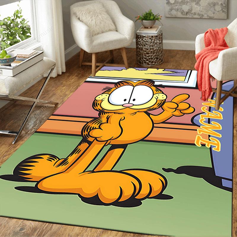 Custom 1Pc Garfield'S Playful Pose Rug Office Carpet Indoor Outdoor Entrance Doormat Nonslip Soft And Comfortable Living Room D291567