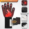 Bbq Grill Gloves Heat Resistant High Temp Resistance Fireproof Glove Silicone Oven Mitts Proof Mittens For Grilling Smoking Barbecue