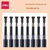 Deli Student Special 0.5mm Black Bullet Tip Refill, Smooth, Large Capacity for Exams & Signing