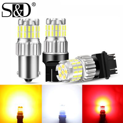 1 Pz P21W LED 1156 BA15S Ha Condotto La Lampadina BAU15S PY21W 1157 BAY15D P21/5 W ha condotto la Luce 30SMD 4014 T20 7443 W21/5 W T25 3157 P27/7 W Auto Indicatori di Direzione Lampada 1400LM