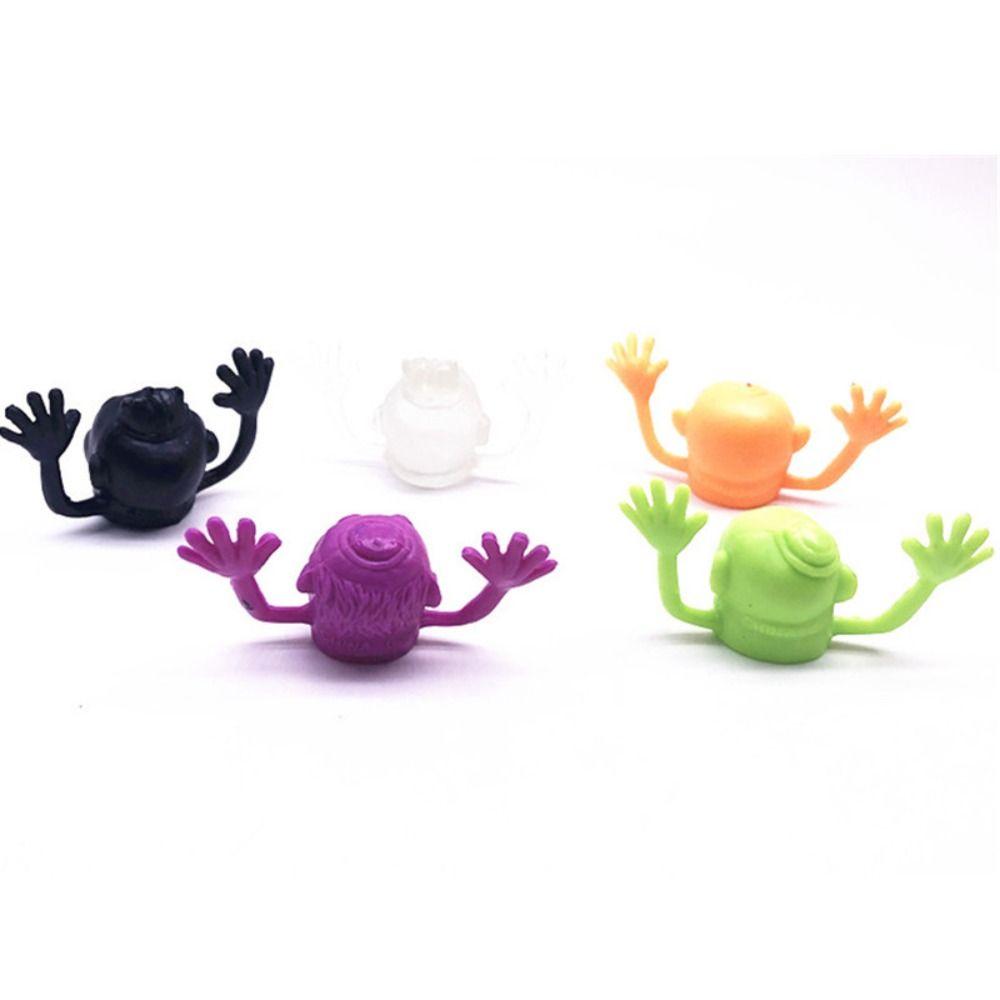 5pcs Ghost Head Ghost Head Finger Toys Plastic Halloween Ghost Finger Puppet Toy  Storytelling