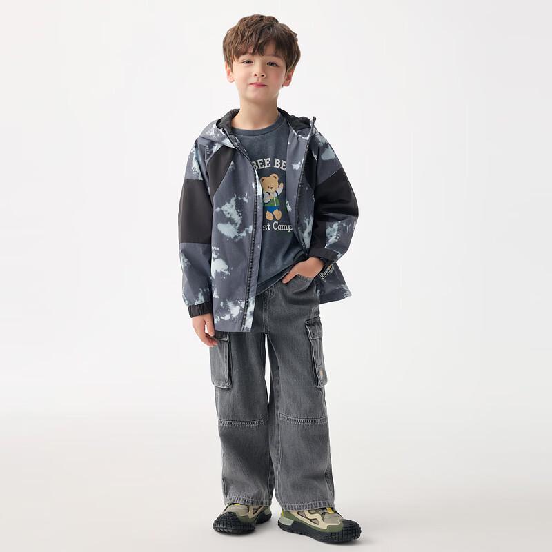 PawinPaw Cartoon Bear Unisex Kids' Hooded Jacket