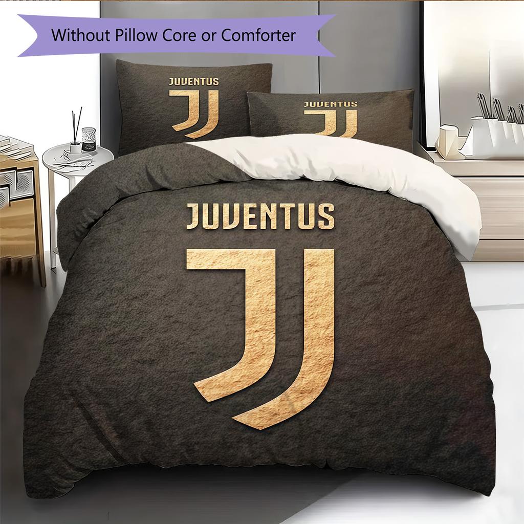 Set cu cuvertură și fețe de pernă Man Utd Decor Acasă Cadou de Ziua de Naștere (1 * husă de pilotă + 2 * fețe de pernă, fără miez)